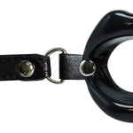 Silicone Open Mouth Gag Sex Toys Sm Bondage Open Gag Adjustable Strap Mouth Gags Bondage Toys For Women Men Couples Lover Bdsm Fetish Restraint Opening Gag Sexy Gag (Black)