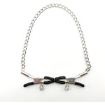 Metal Chain Nipple Clamps With Nipple Sucker 2Pcs Breast Sucking Set Non-Piercing Adjustable Clip Sucker Cup For Women