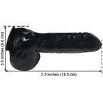 Latex Sleeve Ball Penis Sheath Rubber Anatomical With Edge Curl (One Size, Transparent)