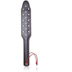 Studded Spanking Paddle For Adults, 14.8In Faux Leather Sex Paddles For Bdsm Play