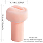 Men'S Penis Pump Sleeve Masturbator Sleeve Realistic Vagina Sleeve Replacement Sealing Cap Extended 2.5 Inch Cylindrical Large Penis Pump Sleeve Male Enhancement For Stronger And Harder Erections
