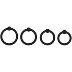 Be A Man Cock Rings - Set Of 4 Penis Rings, Glans Rings For Longer, Harder Erections - Skin-Friendly Silicone, 4 Sizes (25-32Mm)