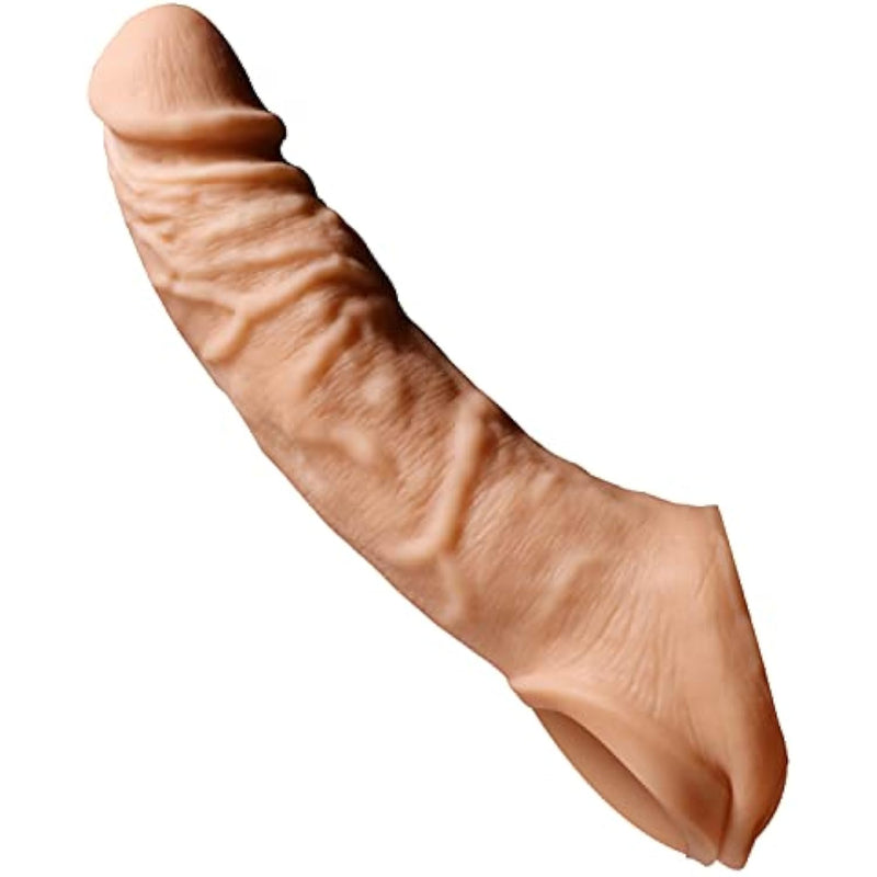 X-Large Penis Sleeve Enlarger, Cock Sleeve Extender Length Girth Extension Male Delay Ejaculation Sheath Adult Sex Toy For Men Women Couples