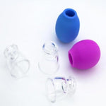 Nipple Clamps and Nipple Sucker Set,Breast Sucking Cup Erotic 2 Pcs Nipple Suction Vacuum Pump Pussy Clit Clitoris Simulator for Woman Adult Sex Toys (Nipple Sucker & Clamps)