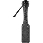 2025 Black Sm Uneven Spanking Paddle For Adults Cosplay, 12.6In Faux Leather Sexual Paddles For Bdsm Sex Toys
