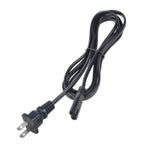 6Ft Ul 2 Prong Ac Power Cord Compatible With Merach Mr-2441 Mini Vibration Plate Mr-2478 Vibration Plate Exercise Machine Mini Vibrating Plate Machine Ac Charging Cord