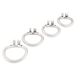 Stainless Chastity Device Ergonomic Design Base Ring Male Briefs Spares H245 (1.77 Inch / 45Mm)