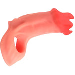 Penis Sleeve Cock Ring Delay With Skeleton Support Reusable Enlarger For Thicker And Harder Delay Ejaculation Sex Toys With For Men And Couples