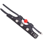 Bdsm Leather Restraint Collar With Mouth Ball Adjustable Choker Bondage Sex Gag Toys