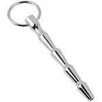 Male Hollow Stainless Steel Urethral Sounds Dilators With Penis Cock Rings Multi Beads Penis Plug