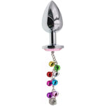 Luxury Stainless Steel Anal Trainer Butt Plug S&M Adult Small Bell Anal Plug Woman Men Sex Gifts Things(Pink,L)