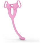 Flat Sissy Chastity Cage With Urine Hole 3D Nylon Anti-Off Cock Cage Sm Inverted Sex Toys Devices For Mens, Couples Training (Pink)