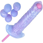 Silicone Oviposition Dildo, Hand-Propelled, Unique Shape, Soft Liquid Silicone, With Manual Booster