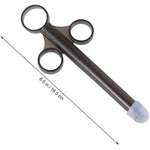 Lube Applicator 1 Pair, Black, Silicone, 16.5 X 1.3 X 6.8Cm, Unscented, Hypoallergenic, Women'S Lube Applicator