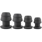Hollow Silicone Anal Dilator Peep Threaded Anal Plug Masturbation For Couple Pleasure(L)