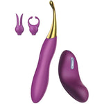SVAKOM Echo Clitoral Vibrators for Women,Tongue-Shaped Female Vibrator + Clitoral Vibrator Sex Toys for Women - SVAKOM Female Squirting Vibrators Clit G-Spot Dildo