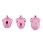 Penis Cage Set With 2 Different Locks, 4 Cockrings And 3 Accessories, Chastity Cage Male Slaves Extreme Bondage Sex Toys, Breathable Hollow Cock Cage Men In 3 Sizes - S/M/L (S,Pink)