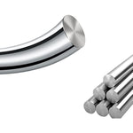7.8Inch Stainless Steel Wand Double-Ended Dildo Anal Plug Sex Toy With Different Size Curved Ends For Men Women Couples G-Spot Stimulation Prostate Massager