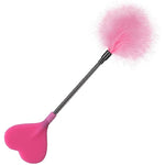 Flirting Feather Hand Pat Adult Sex Products Sm Heart Shaped Beater Romantic Sexy Toys(Pink)