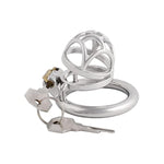 Male'S Stainless Steel Chastity Device Cage Trainer Kit For Men Chasity Guard J0745 45Mm