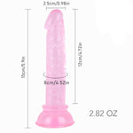 Mini 4.72 Inches Realistic Dildo With Strong Suction Cup For Beginners, Anal Dildos Lifelike Fake Penis For Women/Men/Gay, Adult Sex Toys For G Spot Stimulator Anal Plug Training Sets (Pink)