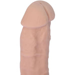 "Lucky 6.5" 7-Inch Premium Silicone White Skin Dildo With Suction Cup