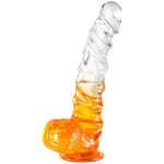 6.8Inch Clear Realistic Dildo Fantasy Sex Toy, Jelly Vaginal G Spot Stimulator Butt Plug Anal Trainer, Flexible Soft Penis Dong Cock Masturbator With Suction Cup For Women Men Couple Pleasure