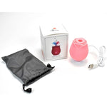 Rose Vibrator Clitoral Sucking Stimulator, 10 Modes, Safe Soft Silicone, Magnetic Charging, Up To 1.5 Hour Run Time, Water Proof Ipx6, Quiet Operation, For Adults And Women
