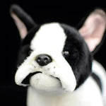 Realistic French Bulldog Stuffed Animal - Black 10.24" Plush Toy, Hugging Companion For Dogs, Boys, Girls, Kids - Home Decor