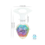 Silicone Crystal Anal Plug For Adults, Medium Wearable Butt Plug For Anal Training- Comfort Soft Anal Sex Toys For Beginner & Advanced Users