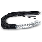 Realistic Glass Dildo With Sex Whip Sex Toys Sm Leather Crystal Dildo Sex Flogger Transparent Crystal Penis Bondaged Whip For Men Women Role Play Fun Whip Anal Dildo Glass Anal Butt Plug