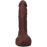 Doc Johnson The Realistic Dildo- Squirting 9.5 Inch ULTRAKSYN with Removable Vac-U-Lock Suction Cup - F-Machine and Harness Compatible - for Adults Only, Chocolate