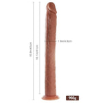 16.9 Inch Extra Super Long Realistic Dildo + 3" Diameter Huge Thick Dildo