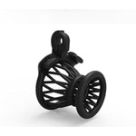 Negative Chastity Cage Nylon 3D Small Chastity Devices Locked Cock Cage Sex Toy Adult Breathable Bdsm Bondage Devices (Black)