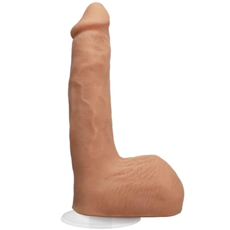 Doc Johnson Signature Series - Seth Gamble - 8 Inch Realistic ULTRASKYN Dildo with Removable Vac-U-Lock Suction Cup - F-Machine & Harness Compatible - for Adults Only, Vanilla