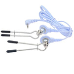 Bdsm Nipple Clamps Set With Electro Shock Controller – Adjustable Non-Piercing Erotic Toys For Sex Bondage And Restraint Play