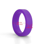 Silicone Elastic Penis Ring Hard Erections Sex Toy Design For Men Erection Enhancing Last Longer & Harder (Purple;)