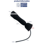 Silicone Urethral Sounds Dilator Male Vibrator Penis Training Multiple Vibrating Glans Trainer Stimulation Stretching For Men Sex Toy 16 Shock Orgasm Stimulation Usb Charge, Black