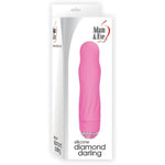 Diamond Darling Vibrator, 10 Powerful Vibration Speeds, Textured Silicone For Intense Stimulation, Waterproof, Rhinestone Studded Base, Compact & Discreet Adult Toy For Women