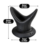 Silicone Anal Plug Hollow Butt Plug Anus Stretcher Vagina Expander Enema Douche Liquid Silicone G-spot Dildo Prostate Massager Adult Sex Toys for Men Women Couple