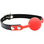 Red Mouth Ball Gag Harness Mouth Restraints Adult Products With Lock