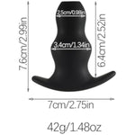 Hollow Anal Plug - Silicone Butt Opening Trainer Enema Products For Cleaning Backyard Or Vagina Anal Sex Toys For Men Women Beginners