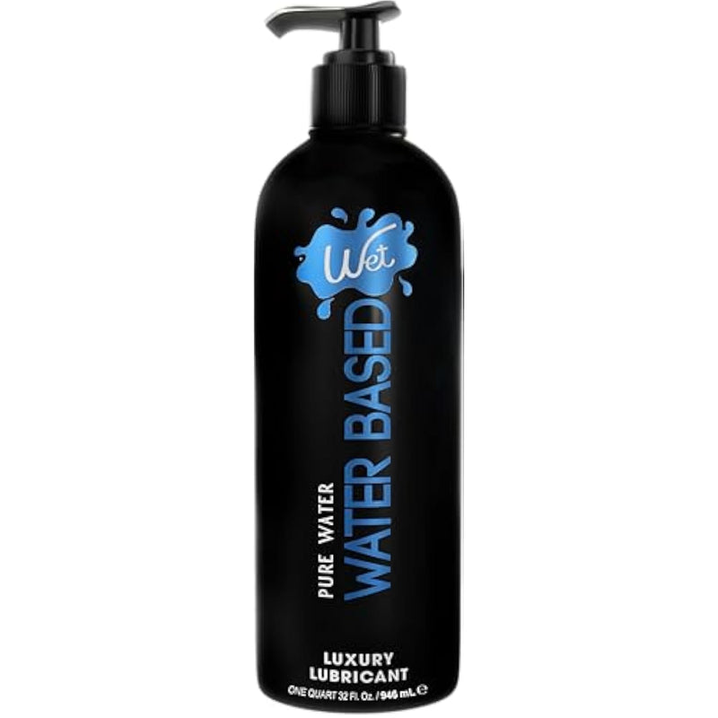 Silver Water-Based Lubricant | Long-Lasting, Original Premium Formula | Vegan, Ph-Balanced, Hypoallergenic, Paraben-Free, Non-Staining | Lube For Men, Women & Couples, 32 Fl Oz