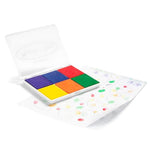 Rainbow Stamp Pad with 6 Washable Inks for Kids Arts & Crafts Ages 4+