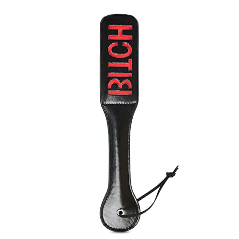 Spanking Paddle For Adults Bdsm Paddle For Bedroom Play 12" Faux Leather Riding Crop For Adults Bedroom Black