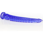 12.4" Extra Long Octopus Dildo Realistic Female Sex Toy, Rubber Tentacle Dildo Anal Plug Toy For Lesbian, Flexible Suction Cup Penis Adult Sex Toys (Blue)