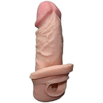 New Soft Texture Sleeve Extender Sheath For Men Male Enhancement Extension Sleeve-1511 (Flesh-Colored/R)