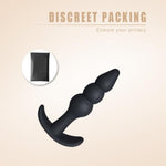 Silicone Anal Plug,Buttplug,Anal Toy For Man And Woman.Comfortable And Pleasurable Anal Toys For Long Time Wear .Premium Silicone Material Anal Sex Toys.Anal Plugs For Anal Training (Three Beads)