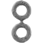 Model D Double Cock Ring, Perfectly Merged Soft Yet Sturdy Adult Toy, Realistic Proprietary Liquid Silicone Realistic Dual Penis Ring Lasting Stronger Men Sex Toy