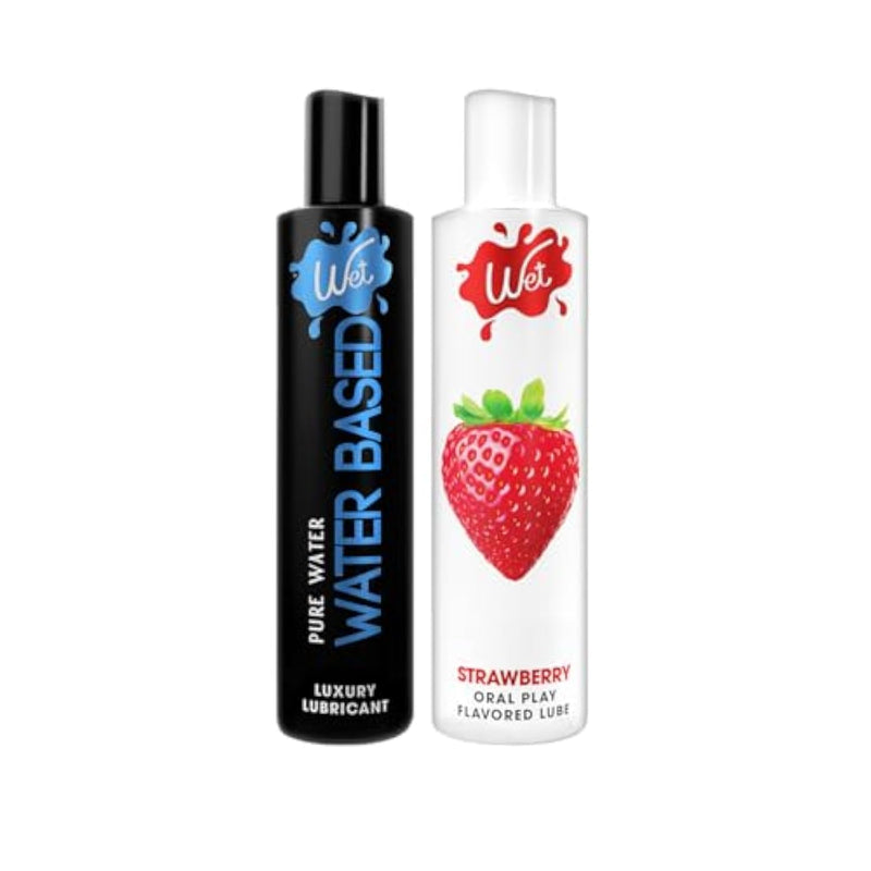 Strawberry And Water-Based Duo | Juicy Strawberry & Original Water-Based, 9Oz (Pack Of 2)